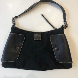 Tod's Purse Shoulderbag Black Nylon Leather Trim